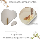 Kit 2 Lixeiras Brancas Com Detalhes Em Dourado 6 Litros Level