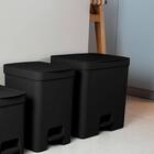 Kit 2 Lixeiras De Pedal Com Aro Interno 12 Litros E 20 Litros