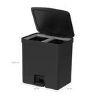 Kit 2 Lixeiras De Pedal Com Aro Interno 12 Litros E 20 Litros