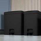 Kit 2 Lixeiras De Pedal Com Aro Interno 12 Litros E 20 Litros