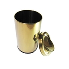 Kit 2 Lixeiras Dourada Aço Inox Basculante 3,2l Fineza