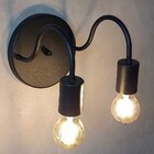 Kit 2 Luminária Arandela Dupla Industrial Retrô Vintage Loft