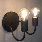 Kit 2 Luminária Arandela Dupla Industrial Retrô Vintage Loft