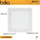Kit 2 Luminaria Led Embutir 18w 4000k Brilia