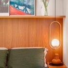 Kit 2 Luminária Lustre Pendente Teto Arco Globo Lavabo Cobre