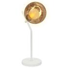 Kit 2 Luminária Mesa Jabuticaba Globo Ambar Harmony Branco