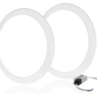 Kit 2 luminária Painel Plafon LED 25w Redondo Embutir 3000k