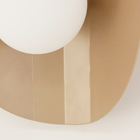 Kit 2 Luminária Parede Arandela Cacau Globo Vidro Hall Champa