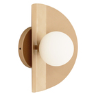 Kit 2 Luminária Parede Arandela Cacau Globo Vidro Hall Champa