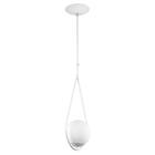 Kit 2 Luminária Pendente Aro Gota Orby Branco Magnifico