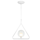 Kit 2 Luminária Pendente Aro Triangulo Harmony Branco