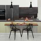 Kit 2 Luminária Pendente Cone Venturi Preto Fosco / Branco