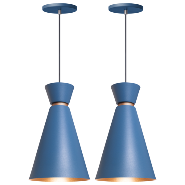 Kit 2 Luminária Pendente Pequim 30 Cm Balcão Bancada Cozinha