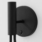 Kit 2 Luminarias Arandela Gota Tubo Botão Globo Vidro Preto