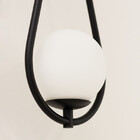 Kit 2 Luminarias Arandela Gota Tubo Botão Globo Vidro Preto