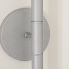 Kit 2 Luminárias Arandela Parede Tubo 2 Difusores Sala Prata