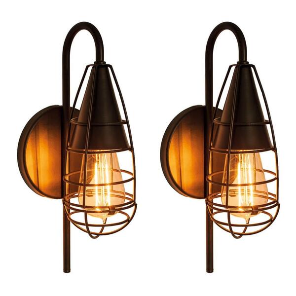 Kit 2 Luminárias Arandela Parede Vintage Retrô Aramada 5509 M