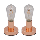 Kit 2 Luminárias de Mesa Cobre Metal Beverly Lumicentro