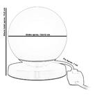 Kit 2 Luminárias De Mesa Globo Orby New Cobre Base Redonda