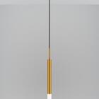 Kit 2 Luminárias De Teto Pendente Tubo Difusor Sala Dourado