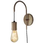 Kit 2 Luminárias Parede Arandela Abajur Interruptor Bronze