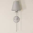 Kit 2 Luminárias Parede Arandela Tocheiro Cúpula Metal Prata