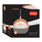 Kit 2 Luminarias Pendente Globe 260 Gold Rose 1xe27