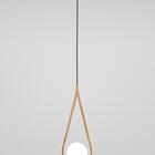 Kit 2 Luminárias Pendente Gota Globo Vidro Quarto Dourado