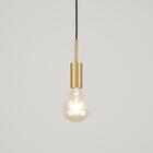 Kit 2 Luminárias Pendente Infinite Dourado Sala Cozinha