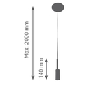 Kit 2 Luminárias Pendente Infinite Luxo Moderno Escovado