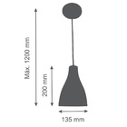 Kit 2 Luminárias Pendente Lustre Teto Moderno Luxo Cobre