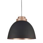 Kit 2 Luminárias Pendente Preto Fosco Cobre Mate Luxo 45cm