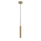 Kit 2 Luminárias Teto Pendente Tubo Lavabo Sala Bronze 40cm