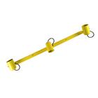 Kit 2 Luminárias Teto Trilho 3 Spots Direcionáveis Amarelo