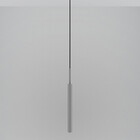 Kit 2 Luminárias Teto Tubo Pendente Balcão Sala Prata 40cm