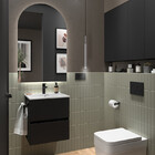 Kit 2 Luminárias Teto Tubo Pendente Balcão Sala Prata 40cm