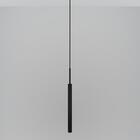 Kit 2 Luminárias Teto Tubo Pendente Sala Quarto Preto 40cm