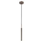 Kit 2 Luminárias Tubo Pendente Teto Mesa Sala Bronze 40cm
