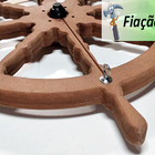 Kit 2 Lustre Luminária Pendente 65cm Leme De Navio 1b