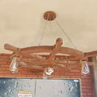 Kit 2 Lustre Luminária Pendente 85cm Leme De Navio 4b