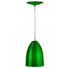 Kit 2 Lustre Pendente Luminária Sadan Alumínio Verde Metalic