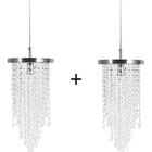 Kit 2 Lustre Redondo Crilik Ls7301 Cromado