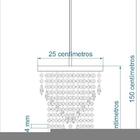 Kit 2 Lustre Redondo Crilik Ls7302 Cromado