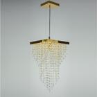 Kit 2 Lustres 7202 Dourado Brilhante 25x45cm