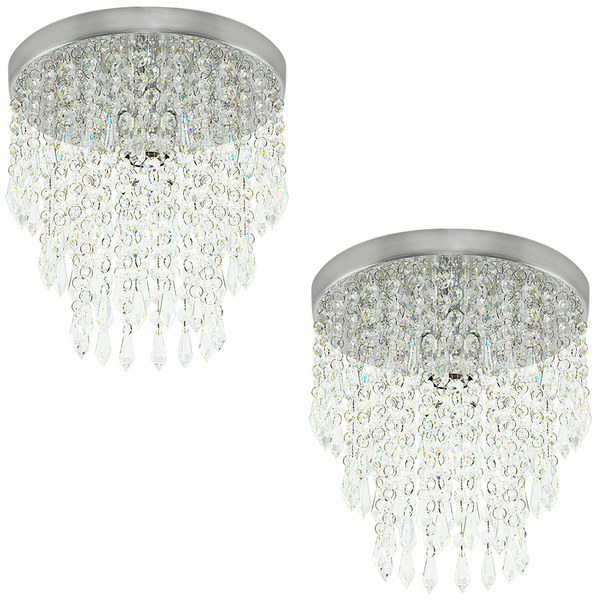 Kit 2 Lustres De Cristal Acrilico Manucrillic Maravilhoso!