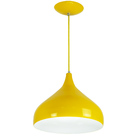 Kit 2 Lustres Pendente Aladim Amarelo 24cm