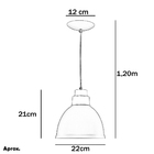 Kit 2 Lustres Pendentes Karina De Alumínio Cereja