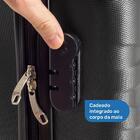 Kit 2 Malas De Viagem De Bordo Carry On Grafite Fibra Abs 20"