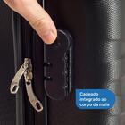 Kit 2 Malas De Viagem De Bordo Carry On Preta Fibra Abs 20" E