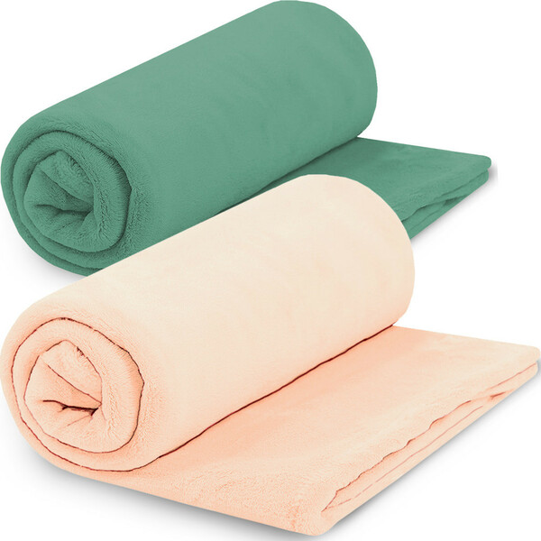 Kit 2 Manta Cobertor Casal Microfibra Soft Macia 180x220cm Ca